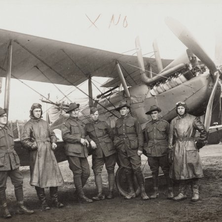 09 RE 8 With Australian Pilots Cpl Foale 3 Rd From Left L