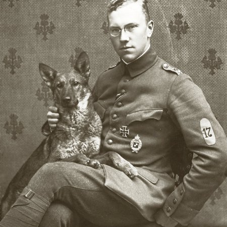 150 German Officer With Dog