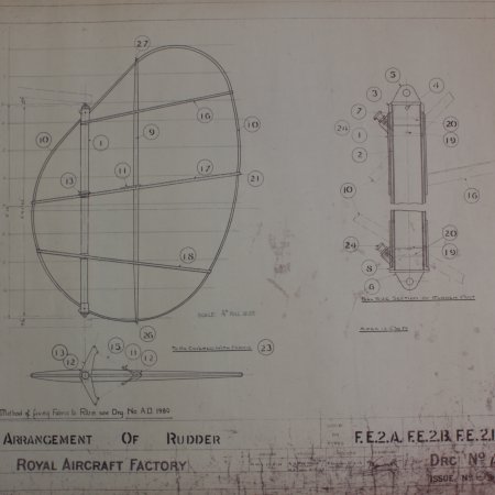 Fe 2 B Original Drawings Rudder