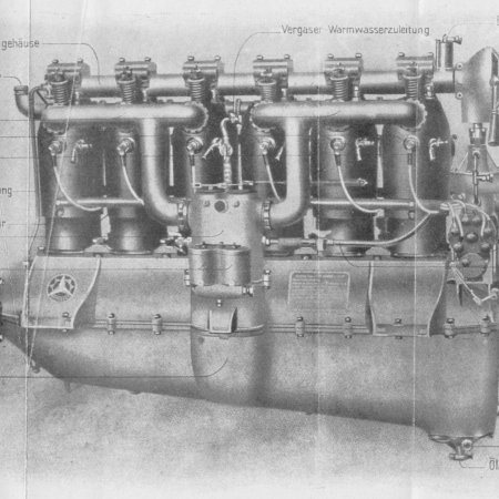 Mercedes DIII Engine Diagram