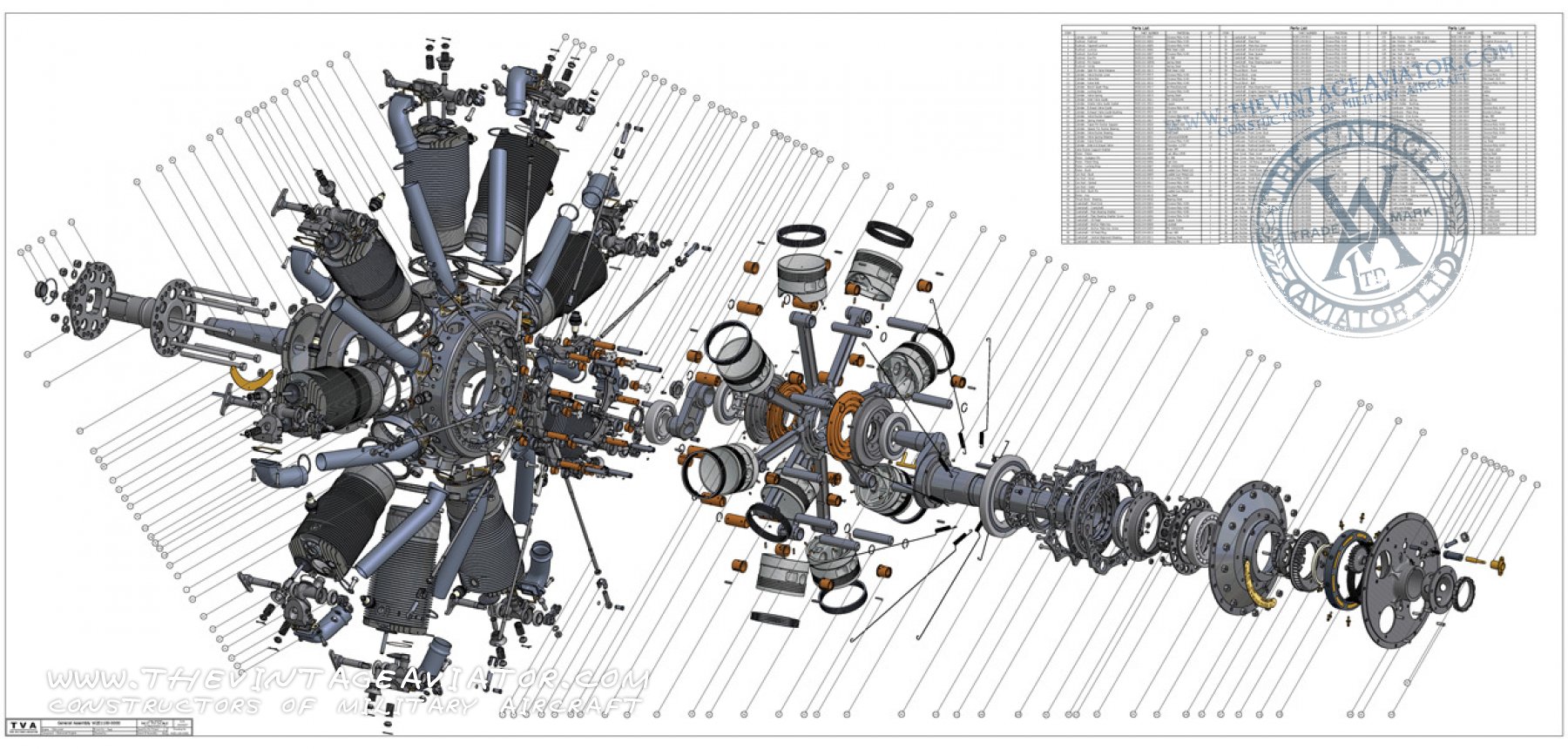 Reverse-emgineered CAD diagram