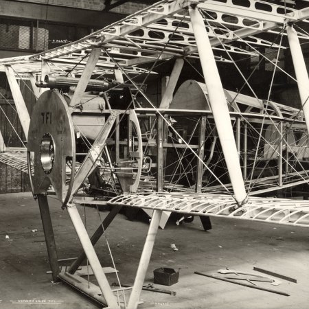 193 Sopwith Snipe Frame During Assembly