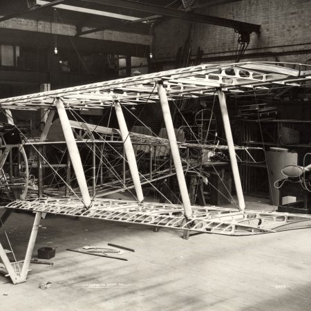 194 Sopwith Snipe Frame During Assembly