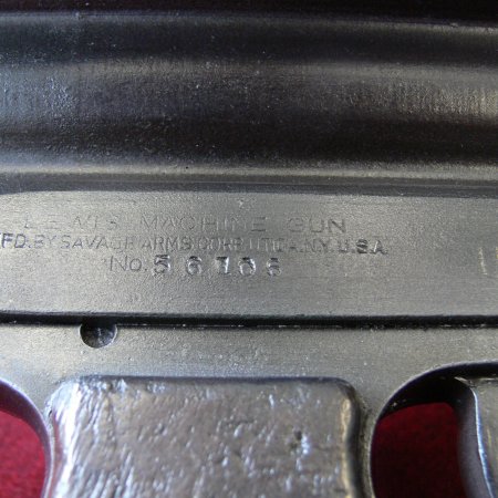 Lewis Gun US Savage Sl 4 Engraving Detail